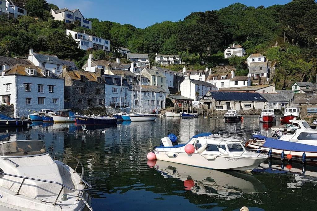 Bijou Coastal Apartment In Polperro With Hot Tub Onsite Parking Downhill Walk To Village Exterior foto